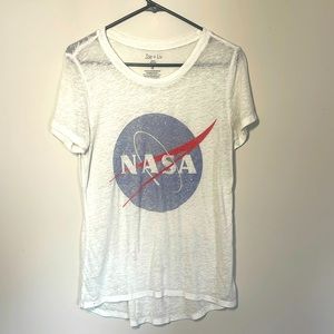 Zoe & Liv NASA burnout tee in Medium